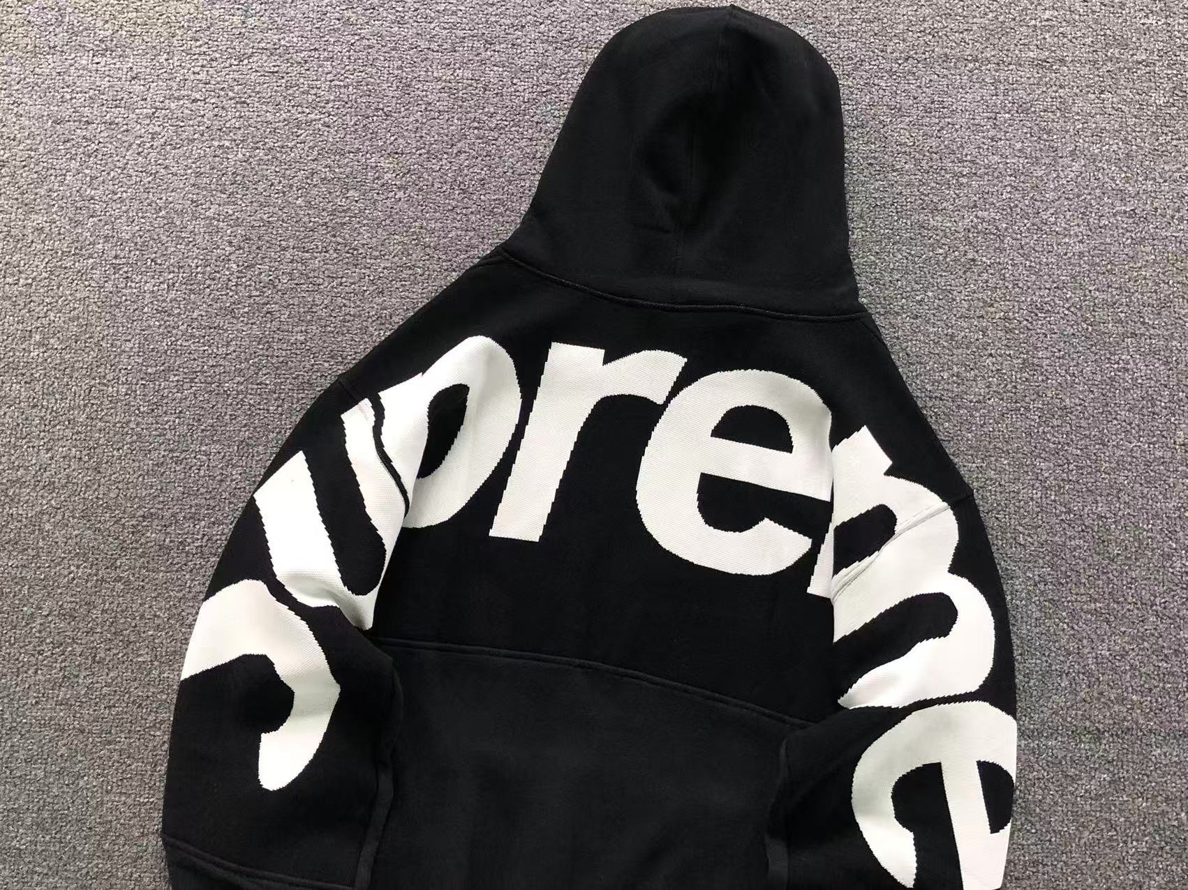 Blusa Big Logo Jacquard Hooded Supreme