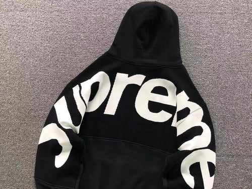 Blusa Big Logo Jacquard Hooded Supreme