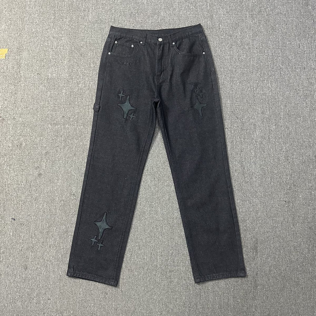 Calça Jeans Baggy Estrelada - Broken Planet