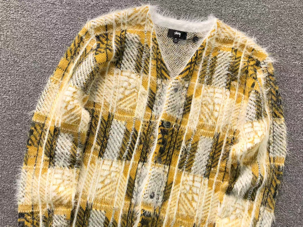 Stüssy Hairy Plaid com textura peluda