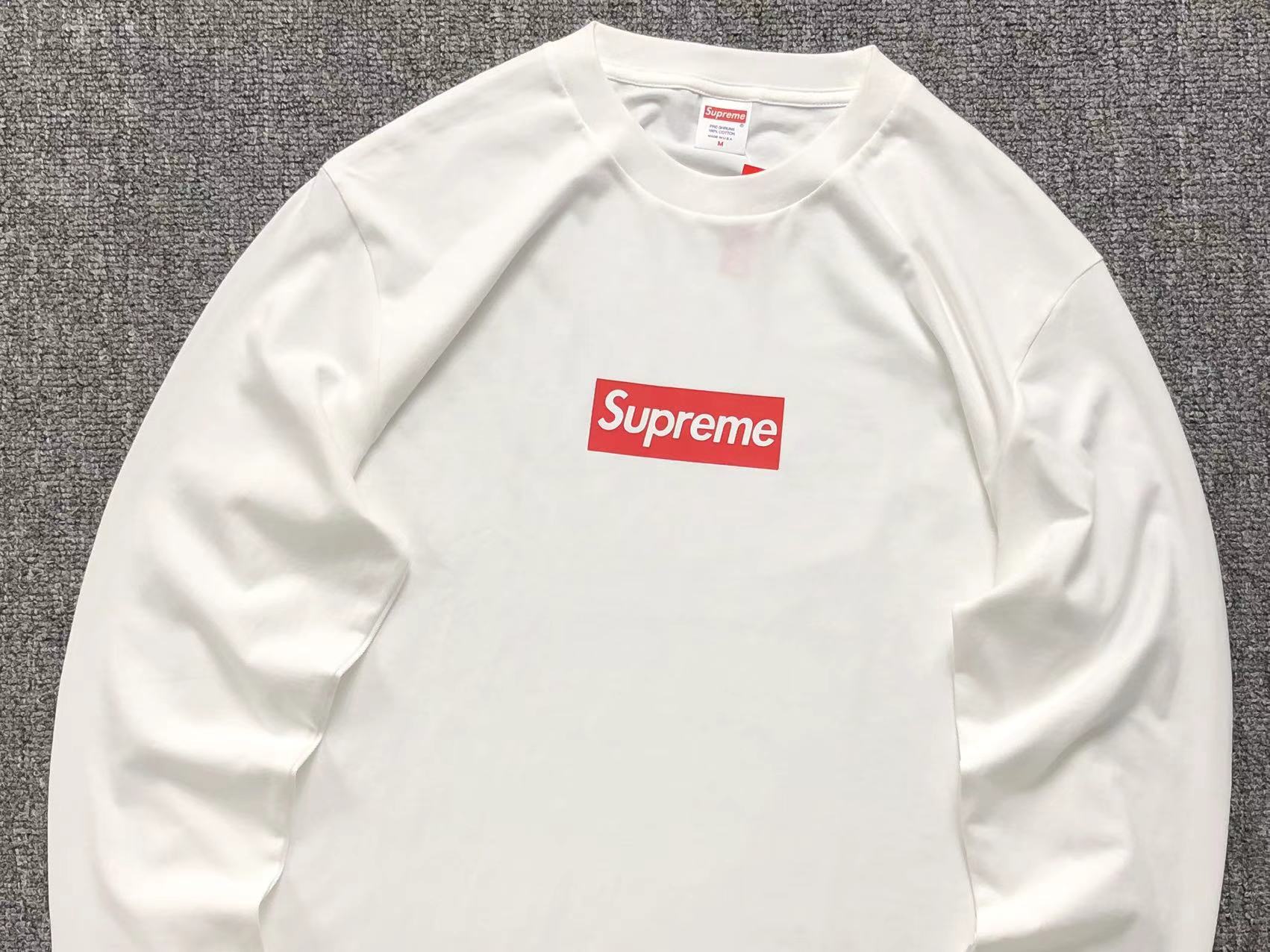 Blusa de manga Box Logo Supreme
