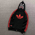 Blusa moletom Adidas x BAPE Shark Full Zip Hoodie