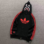 Blusa moletom Adidas x BAPE Shark Full Zip Hoodie