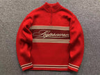 Suéter Script Stripe Half Zip