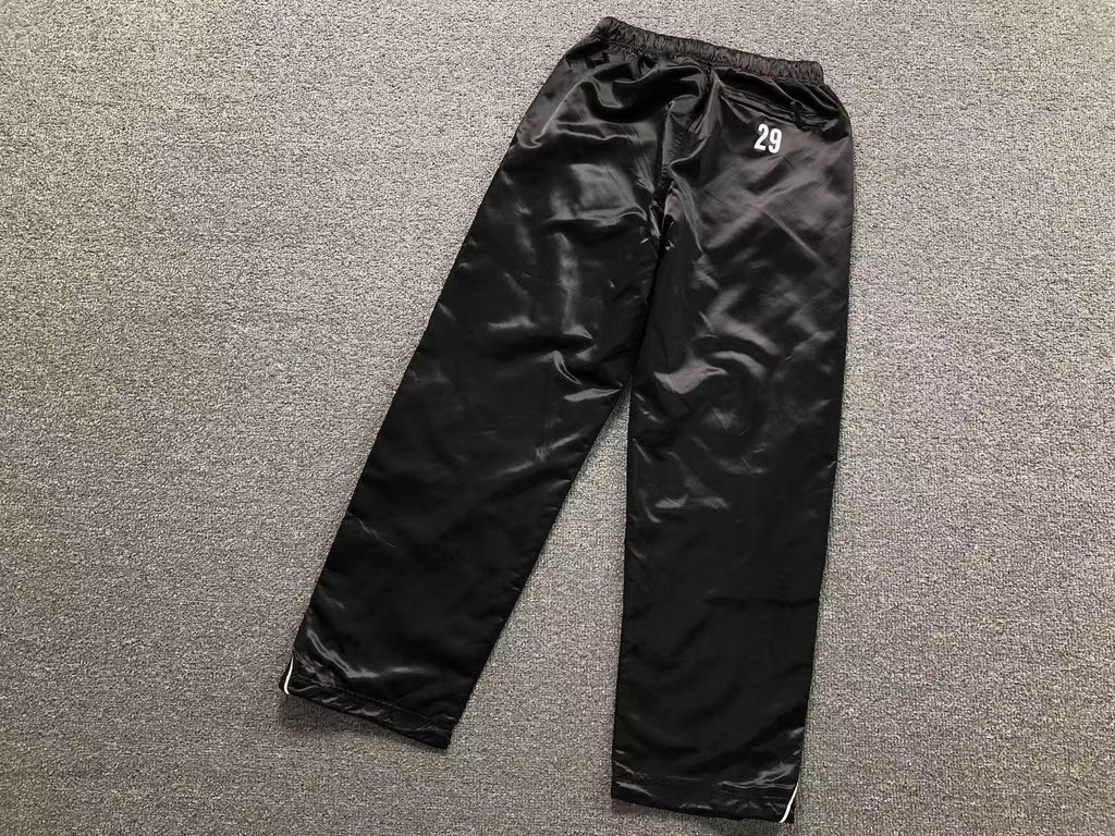 Calça Satin Piping Pullover Black