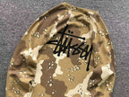 Camiseta térmica raglan camuflada Stussy