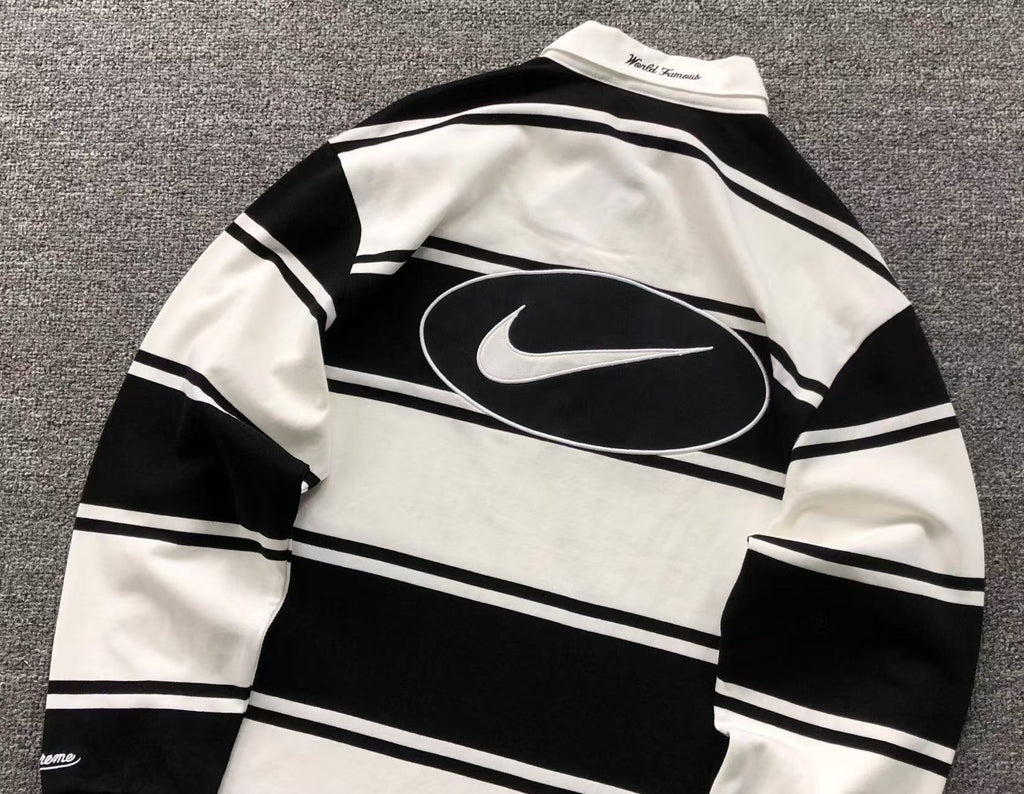 camisa polo de rúgbi da colaboração Nike x Supreme