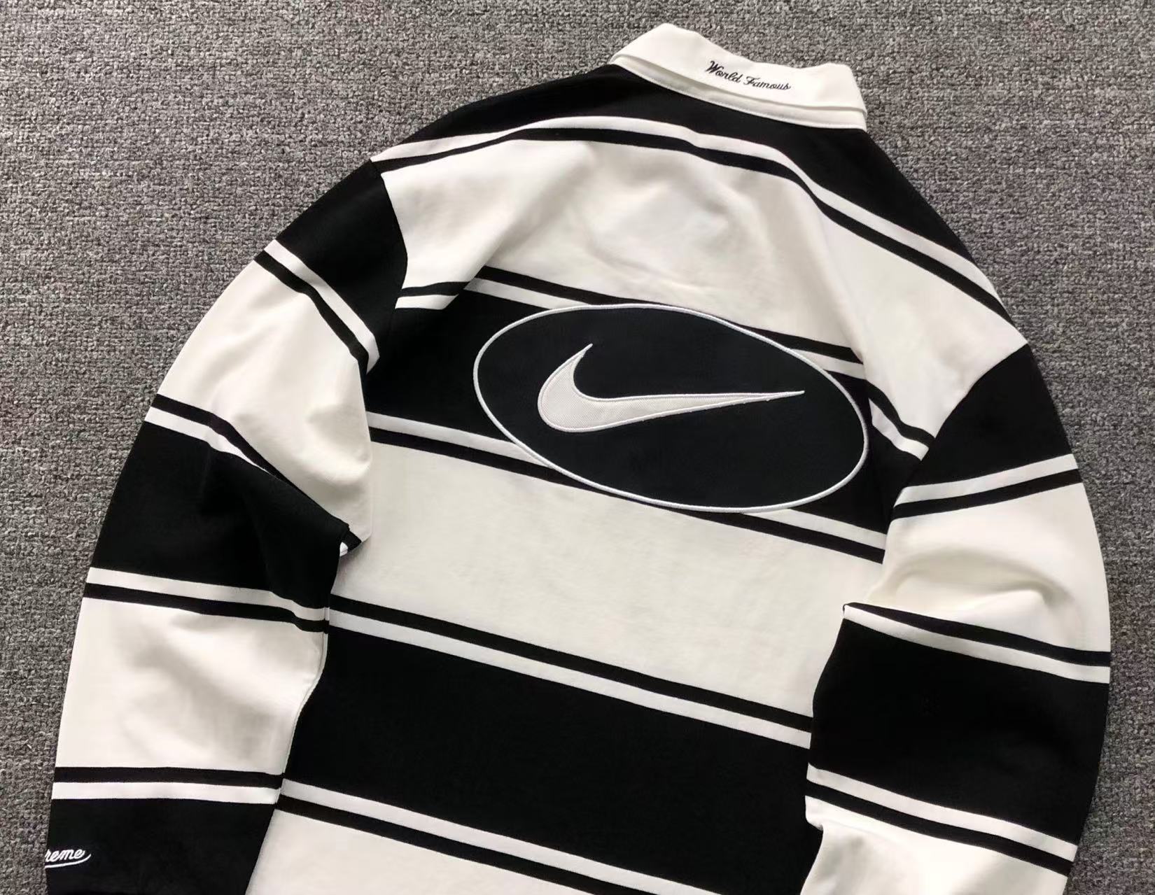 camisa polo de rúgbi da colaboração Nike x Supreme