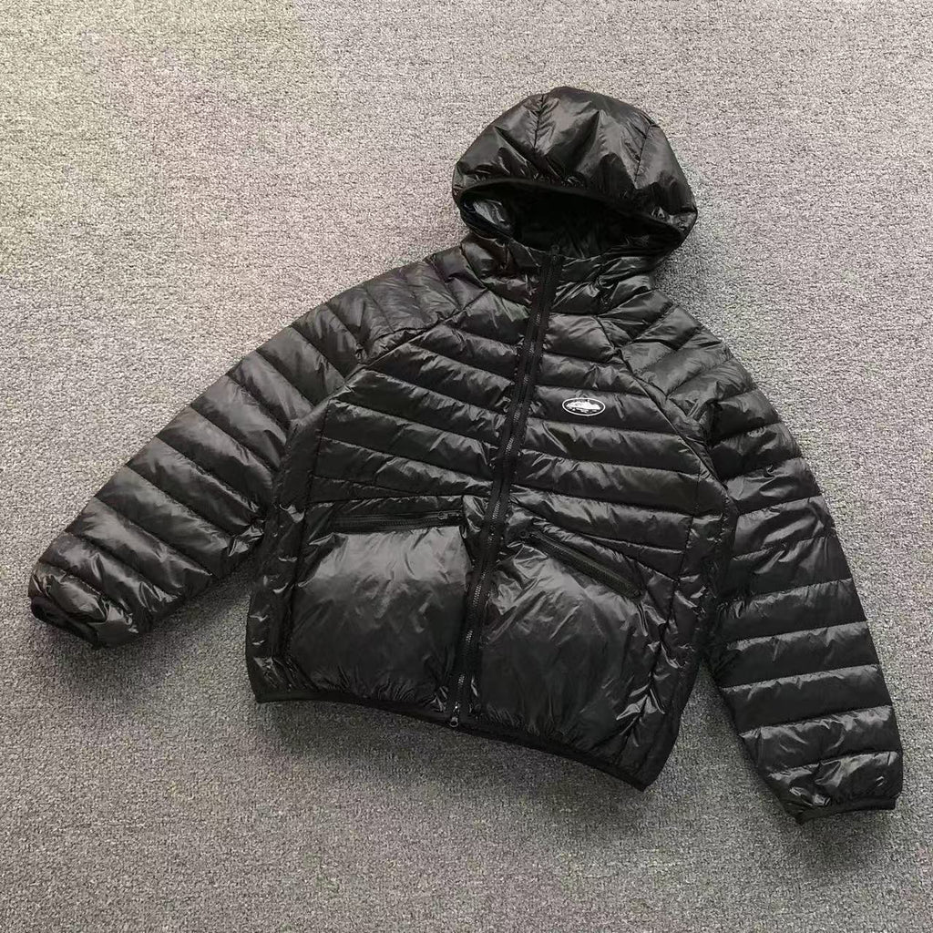 Jaqueta puffer preta Corteiz