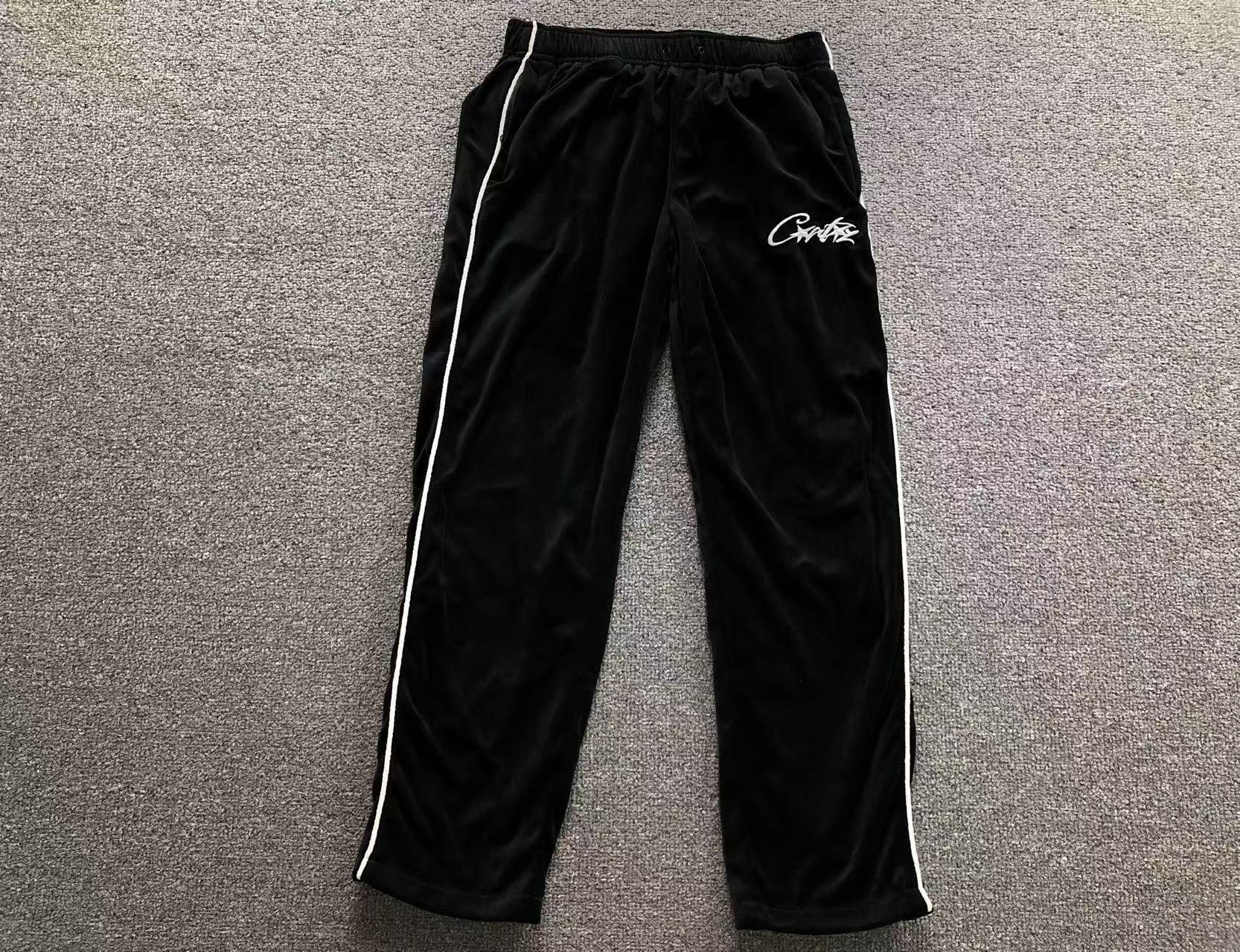 Calça Corteiz VVS Velour Track Jacket preta