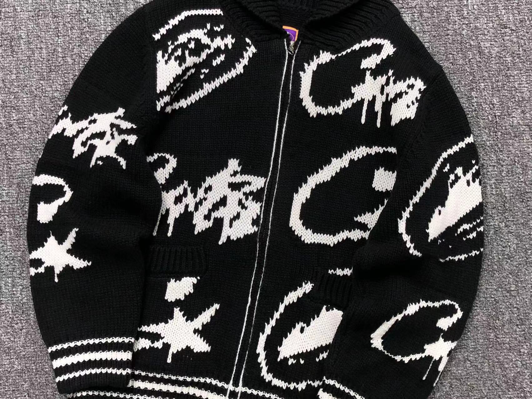 Casaco de tricô Corteiz VVS Jacquard Knit