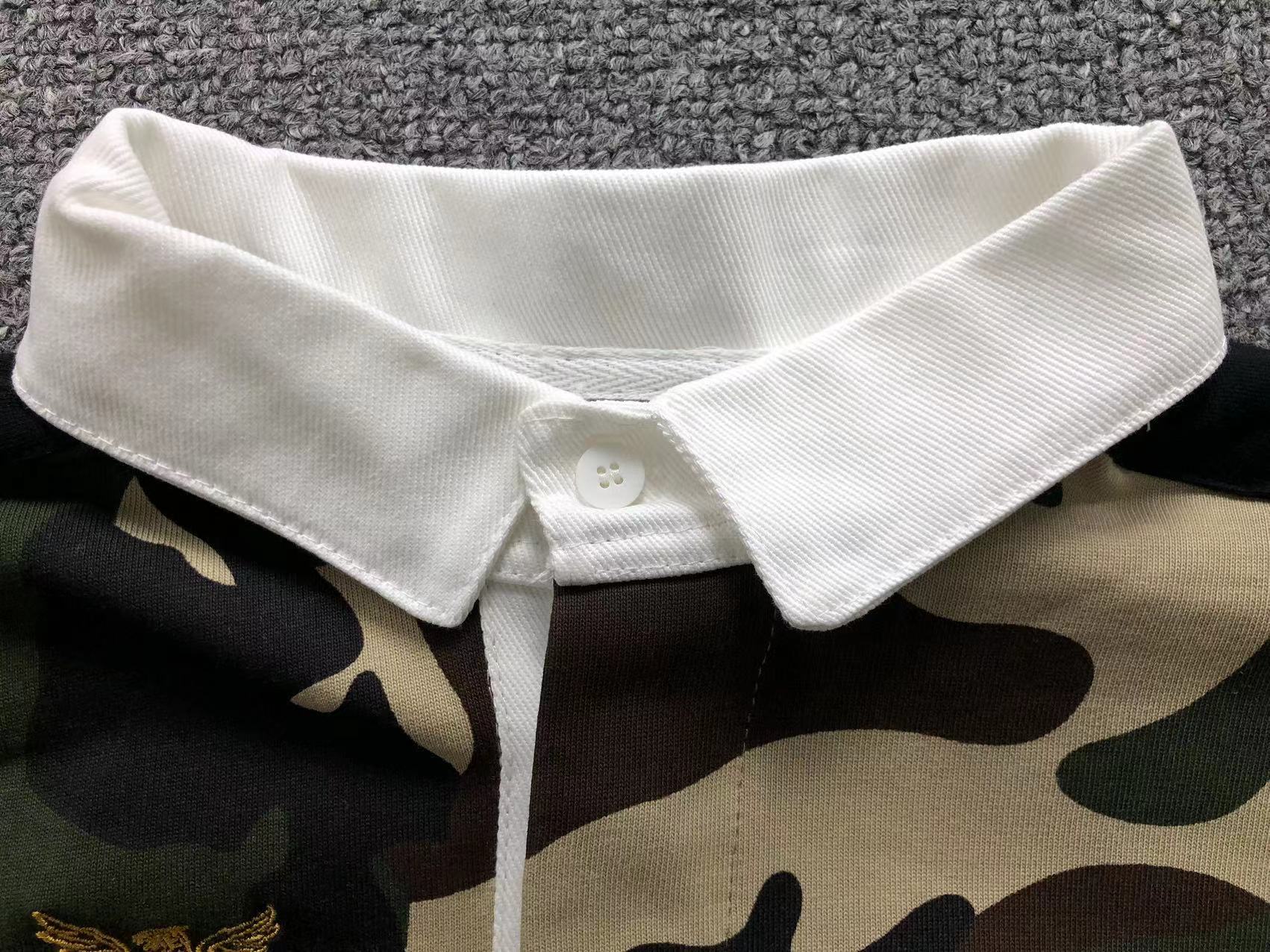 Camisa polo rugby Woodland camuflada Corteiz