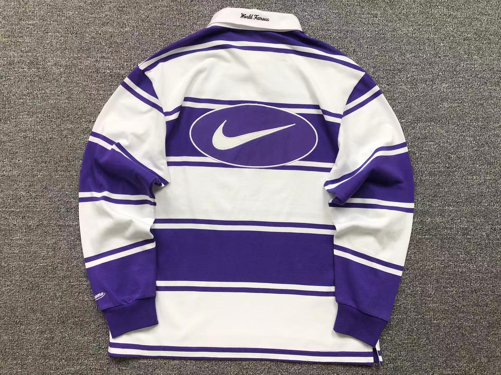 camisa polo de rúgbi da colaboração Nike x Supreme