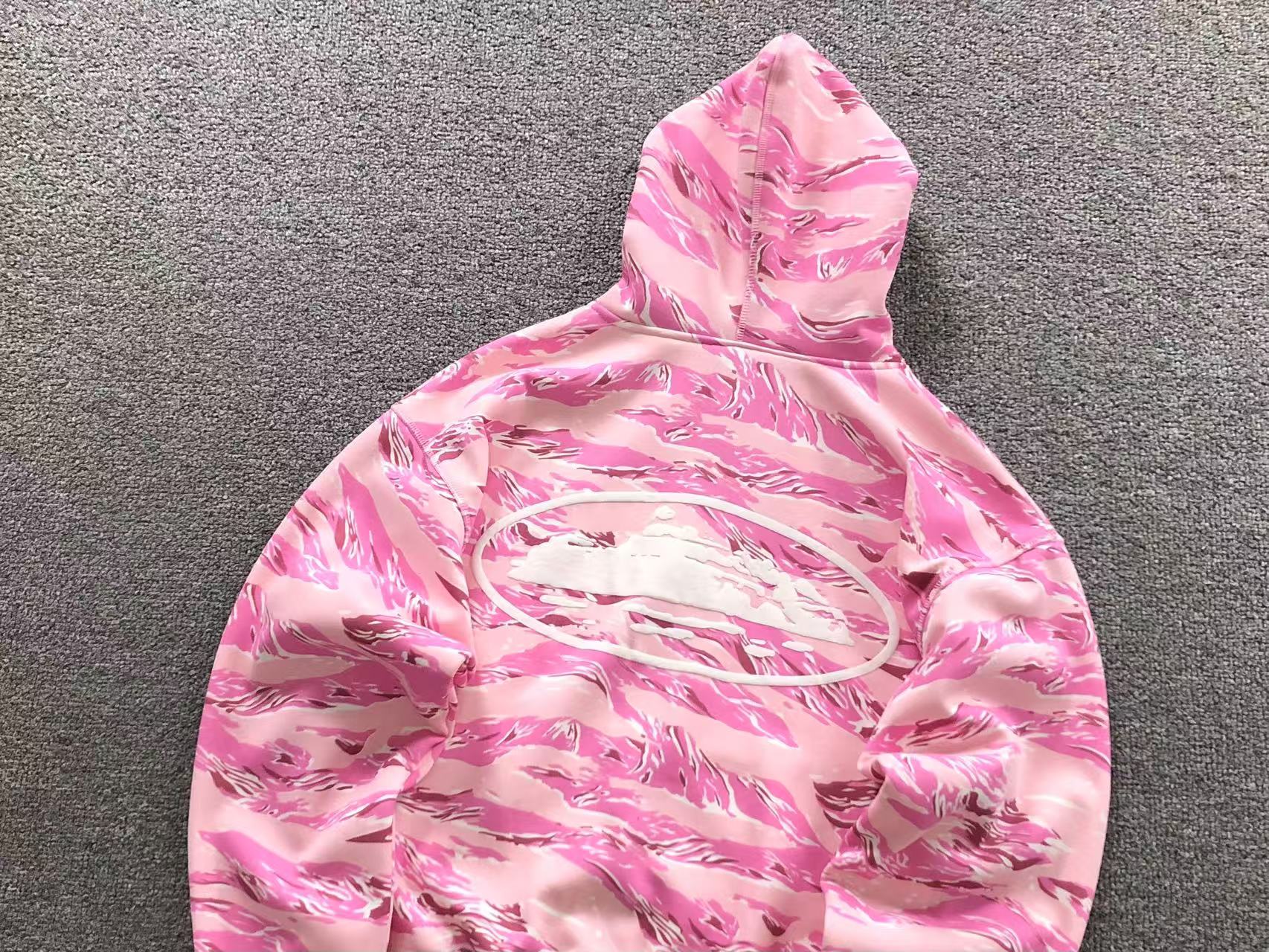Blusa moletom Corteiz Island Puff "Pink Tiger Camo"