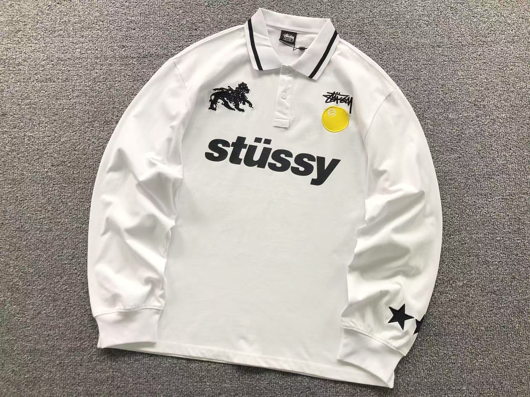 World Tour Polo de manga longa Stussy