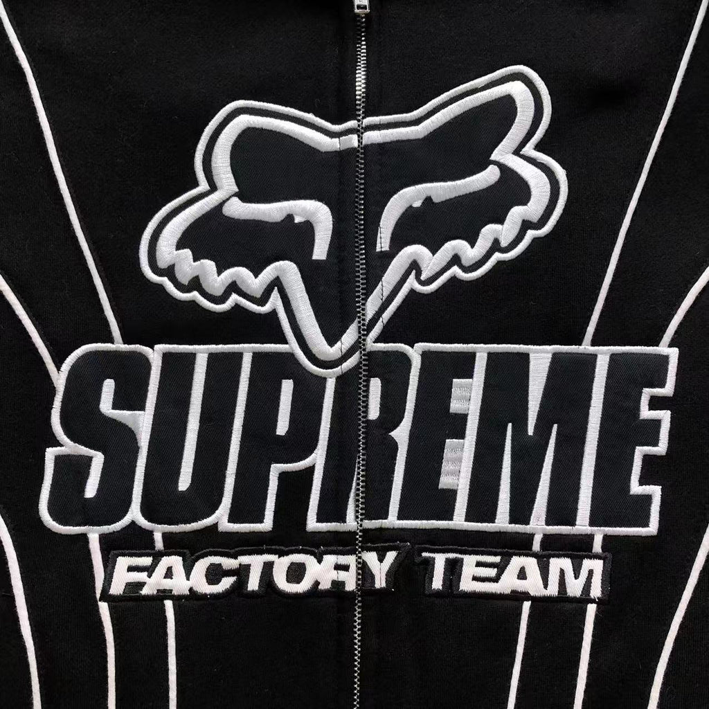 Moletom da colaboração Supreme x Fox Racing
