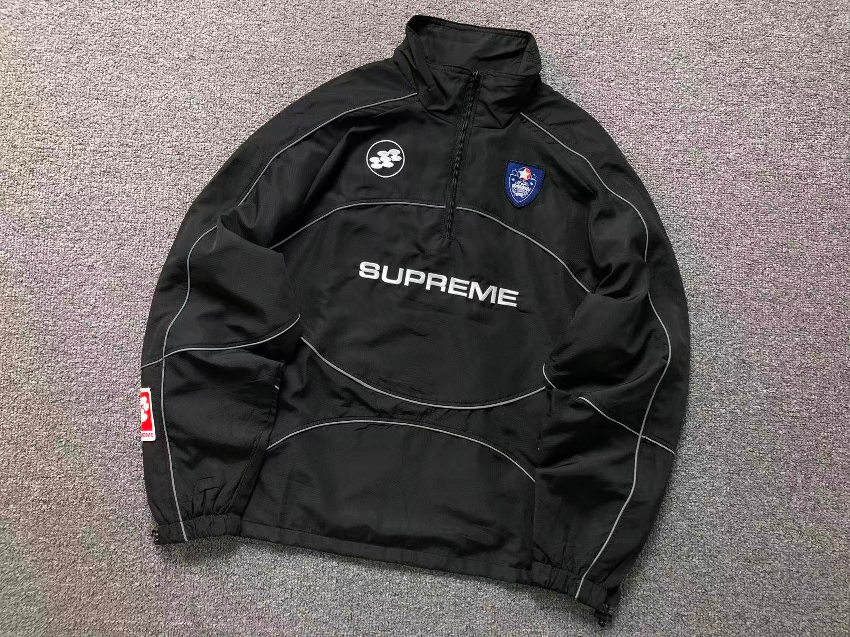 Blusa Reflective Piping Pullover Supreme