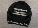 Suéter Script Stripe Half Zip