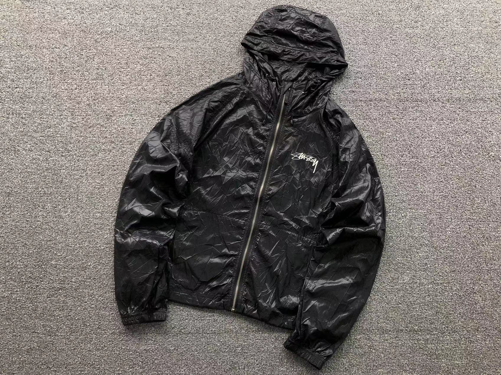 jaqueta Stussy Beach Shell Wrinkled Nylon