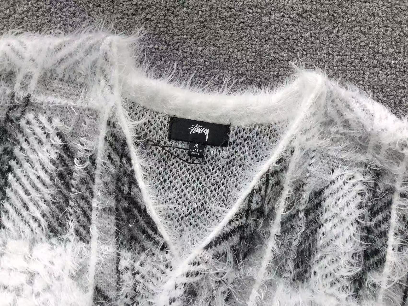 Stüssy Hairy Plaid com textura peluda