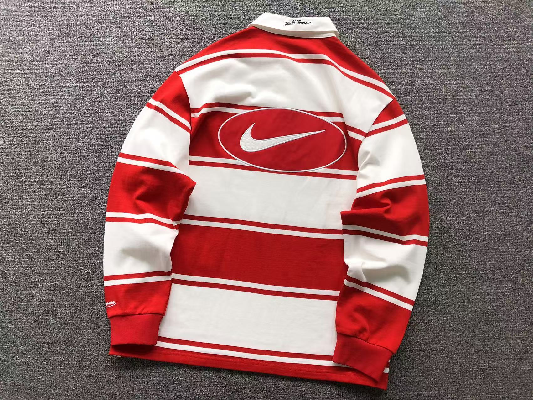 camisa polo de rúgbi da colaboração Nike x Supreme