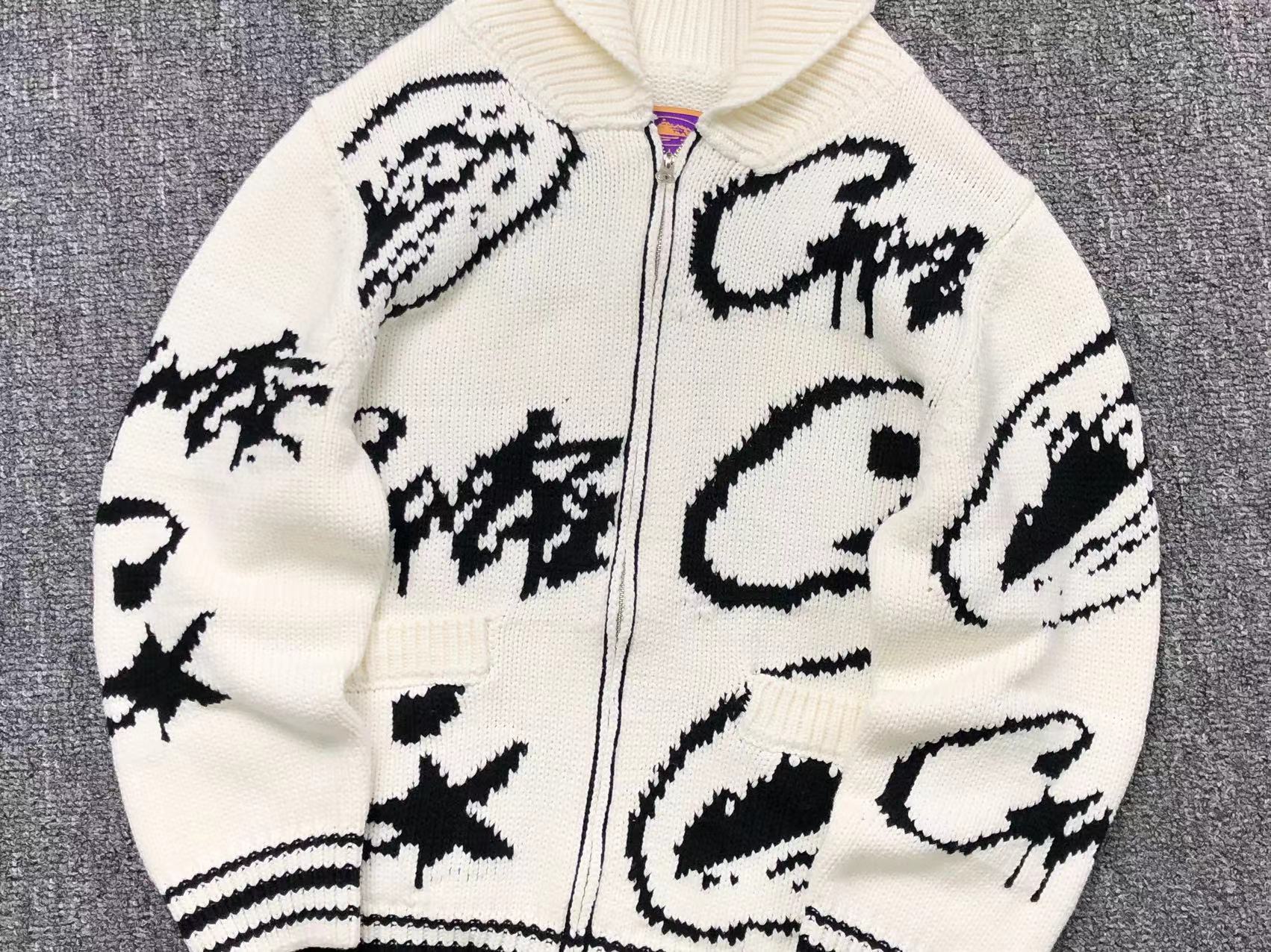 Casaco de tricô Corteiz VVS Jacquard Knit