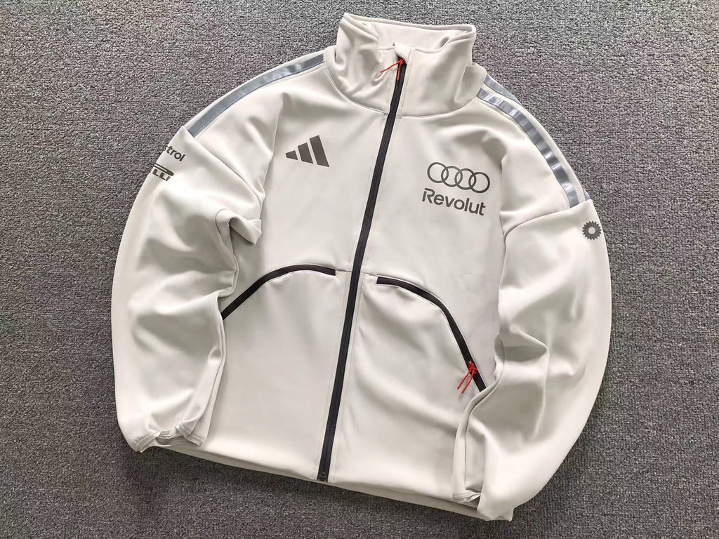 Jaqueta branca Adidas Audi Revolut F1