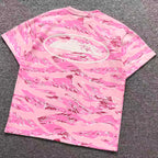 Camiseta Corteiz Island Puff Print T-Shirt Pink Tiger