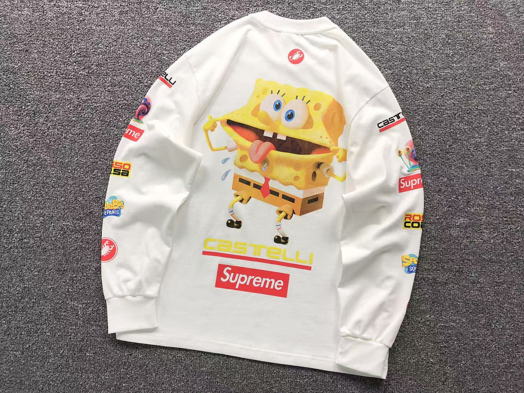 Camiseta colaboração Supreme x SpongeBob x Castelli Racing