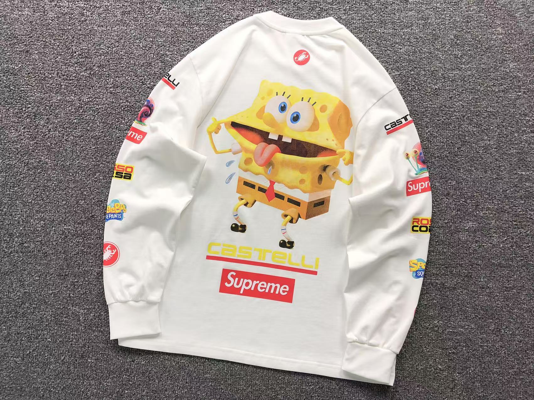 Camiseta colaboração Supreme x SpongeBob x Castelli Racing