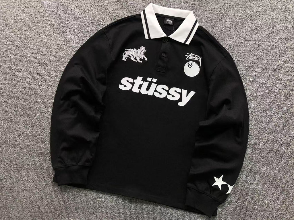 World Tour Polo de manga longa Stussy