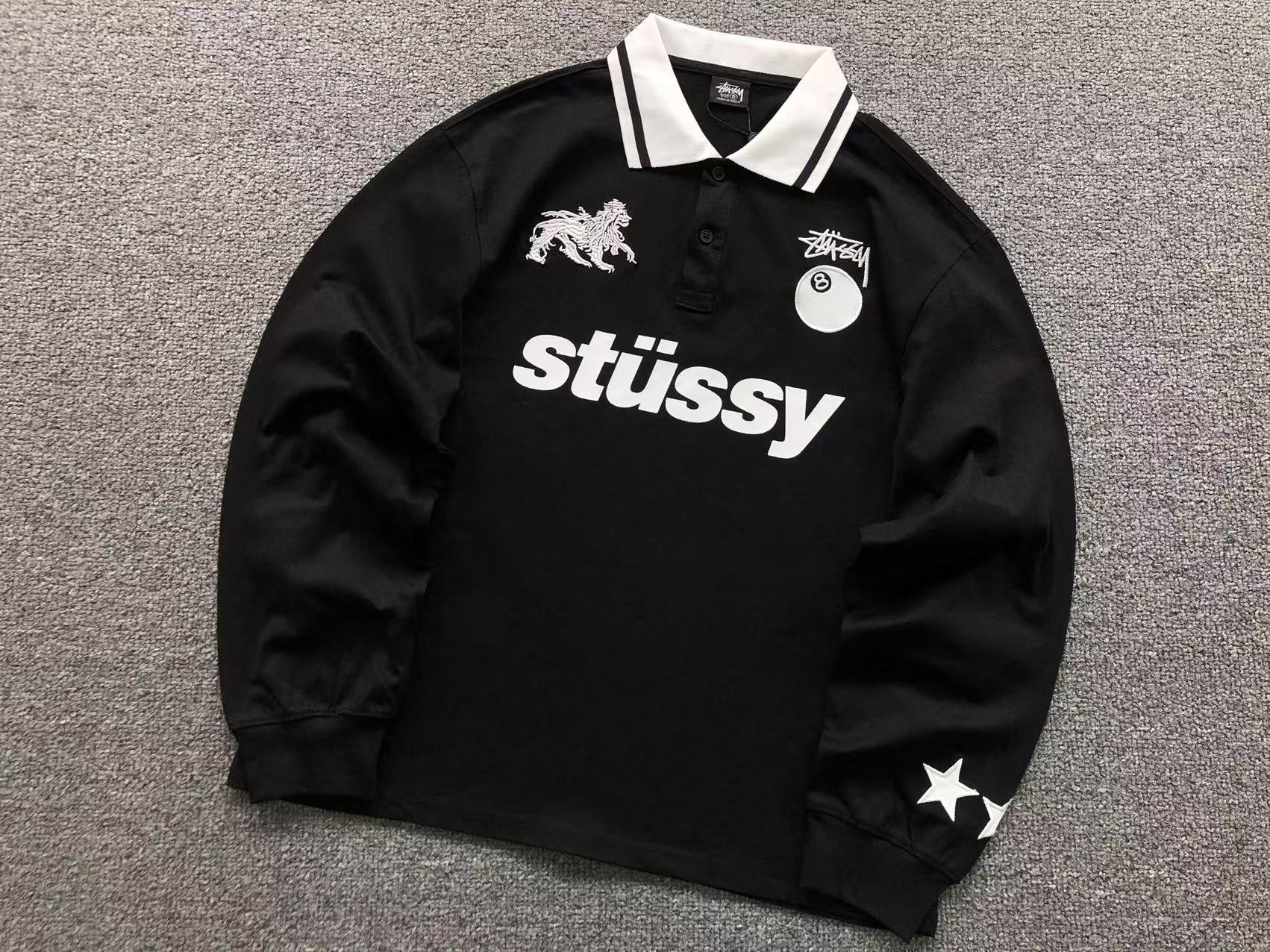 World Tour Polo de manga longa Stussy