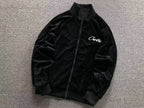 Jaqueta Corteiz VVS Velour Track Jacket preta