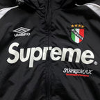 jaqueta corta-vento preta Supreme x Umbro Track Jacket