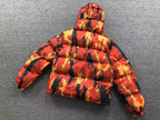 Jaqueta Puffer Corteiz Bolo V2 na cor Blood Orange