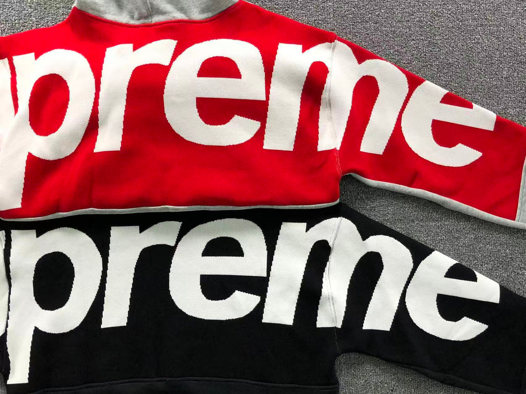 Blusa Big Logo Jacquard Hooded Supreme
