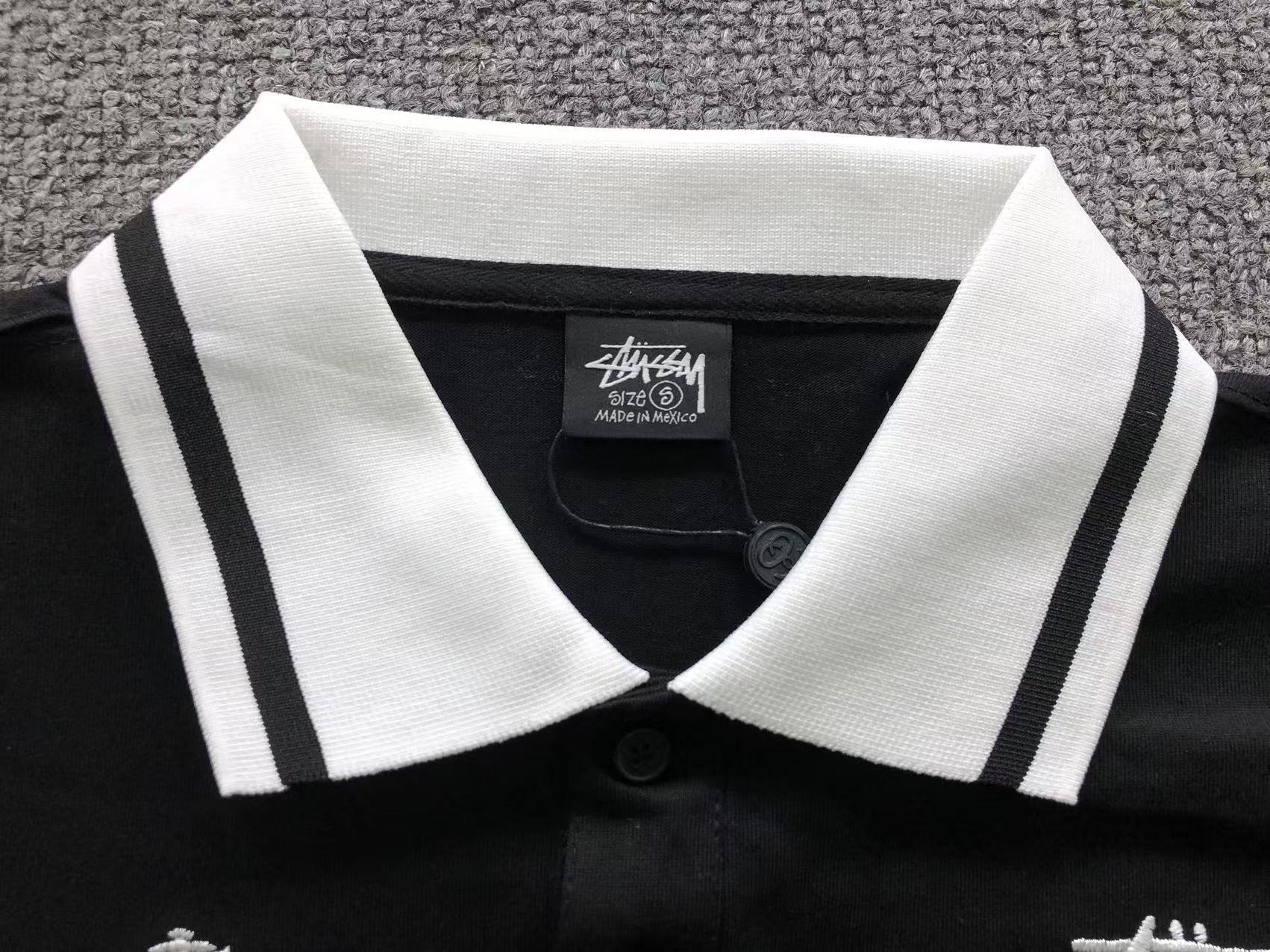 World Tour Polo de manga longa Stussy