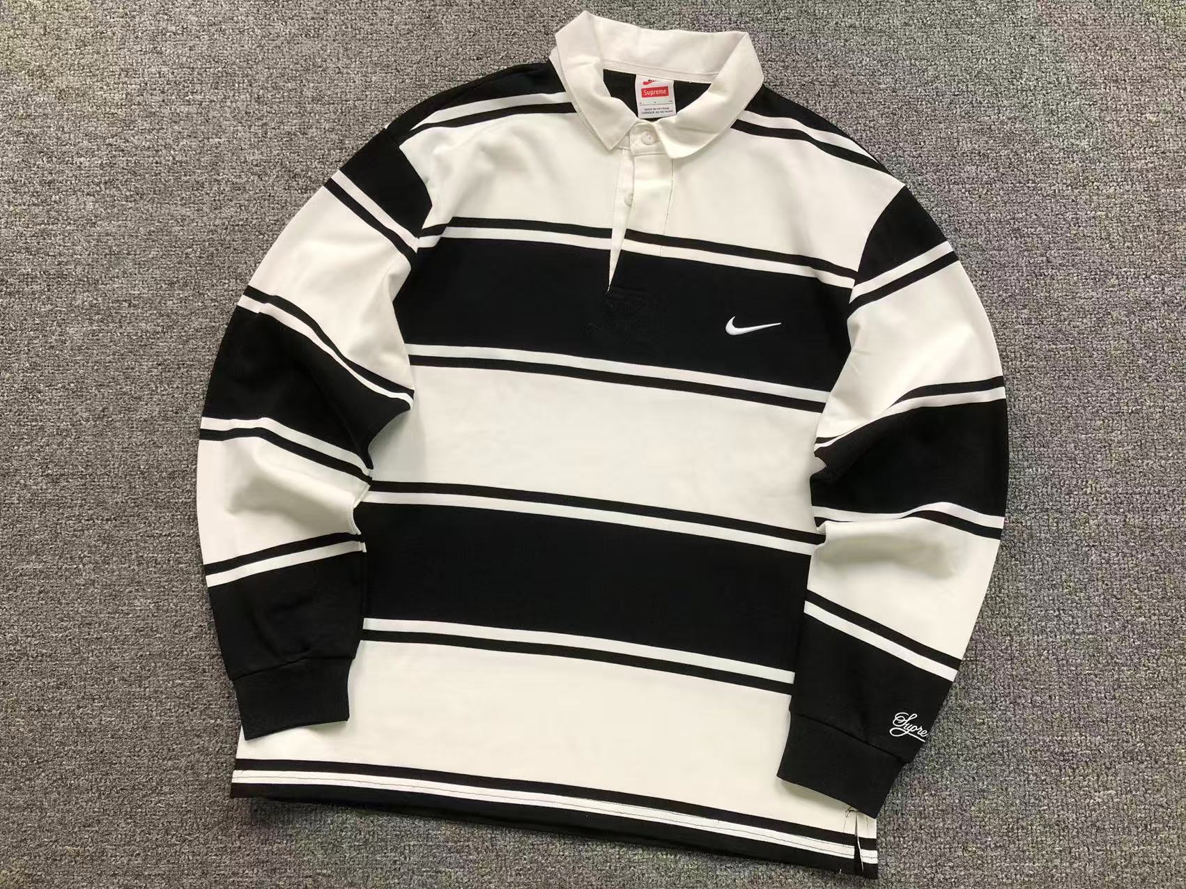 camisa polo de rúgbi da colaboração Nike x Supreme