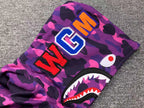 Blusa moletom Adidas x BAPE Shark Full Zip Roxo