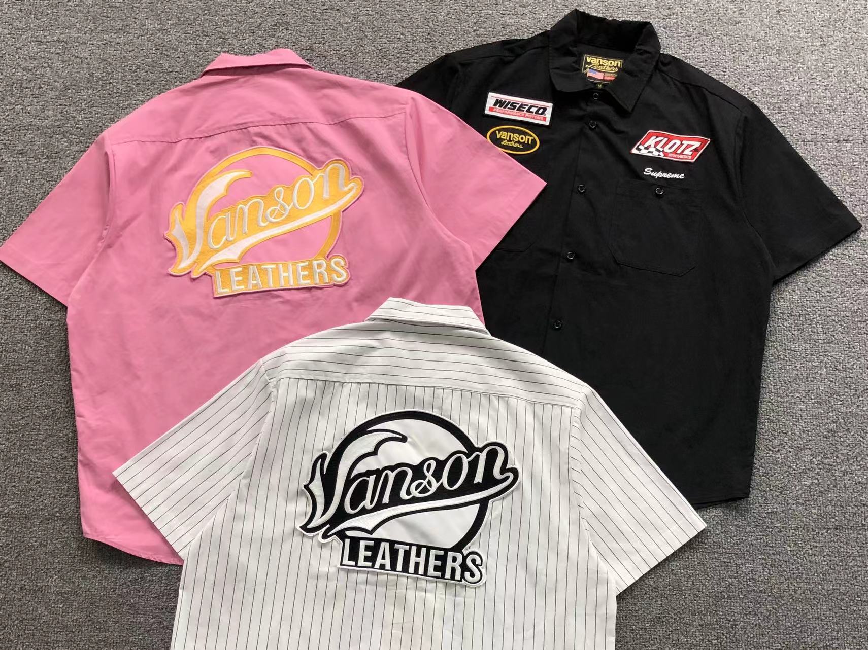 Camisa Listrada Supreme x Vanson Leathers