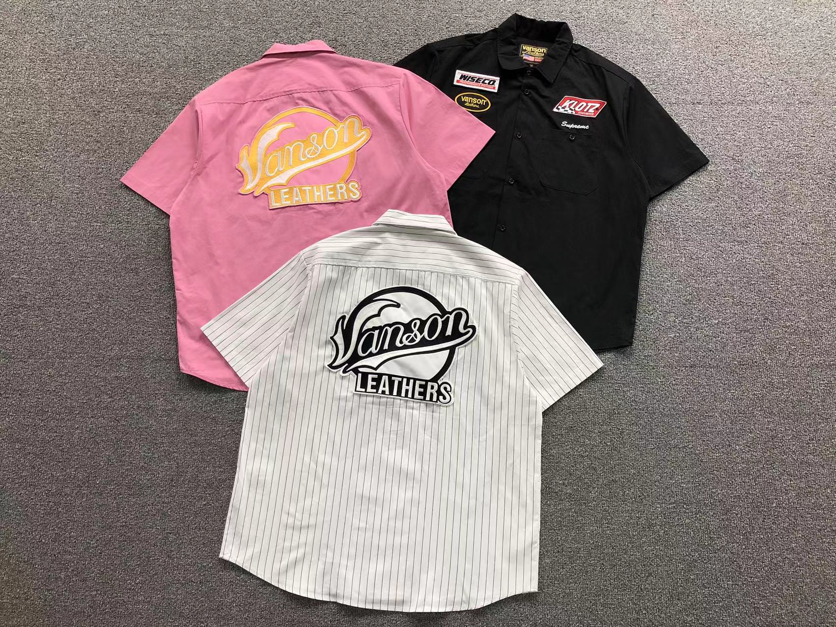 Camisa Listrada Supreme x Vanson Leathers