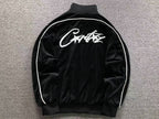Jaqueta Corteiz VVS Velour Track Jacket preta