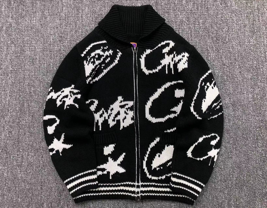 Casaco de tricô Corteiz VVS Jacquard Knit