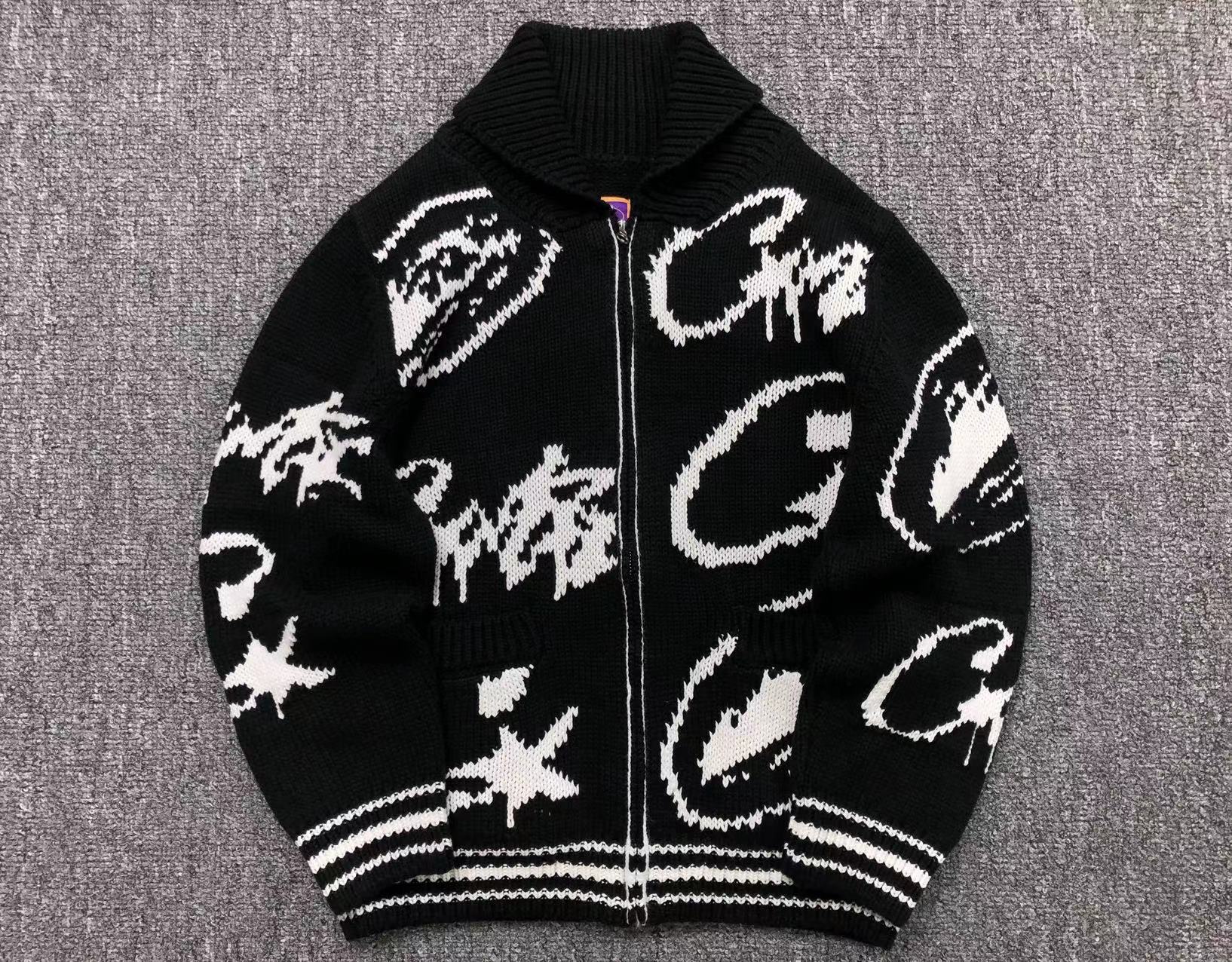 Casaco de tricô Corteiz VVS Jacquard Knit