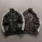 Jaqueta de couro sintético Adidas