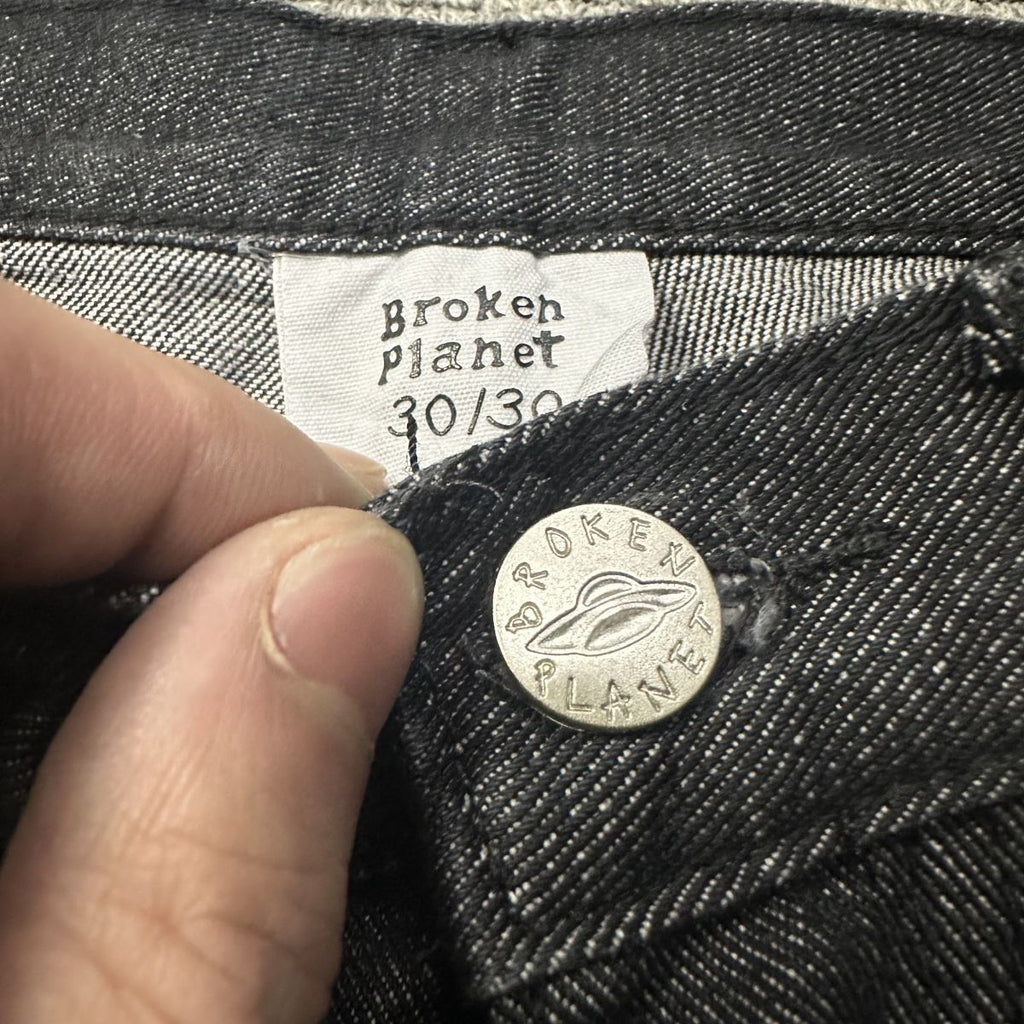 Calça Jeans Baggy Estrelada - Broken Planet