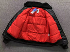 jaqueta Adidas preta de couro sintético
