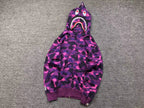 Blusa moletom Adidas x BAPE Shark Full Zip Roxo