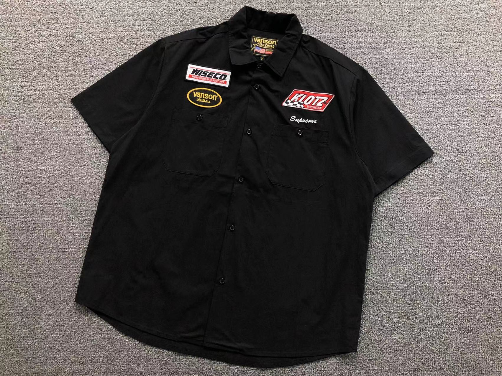 Camisa Listrada Supreme x Vanson Leathers