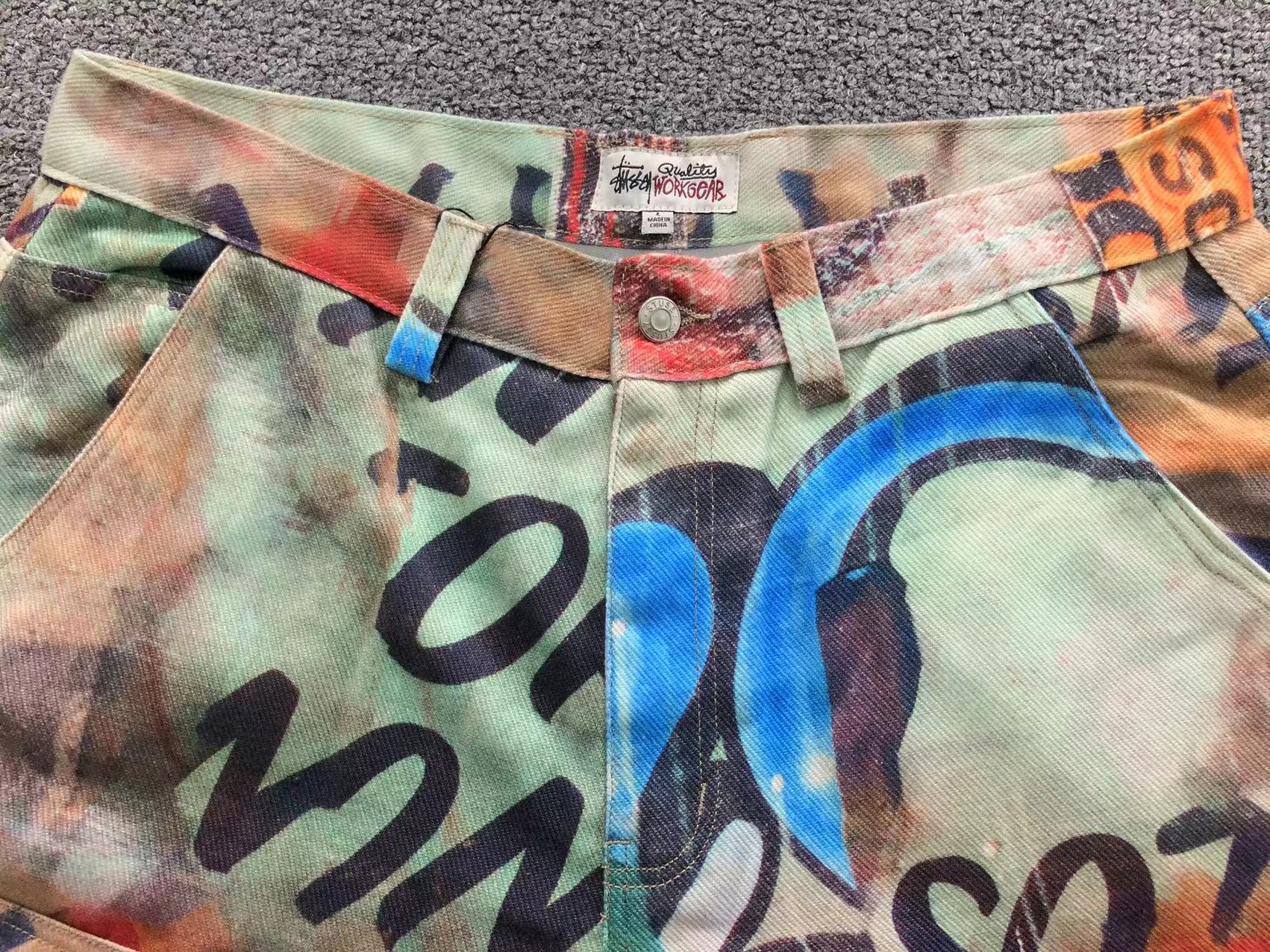 Stussy Work-Pant Alfonso Canvas 'Multi'